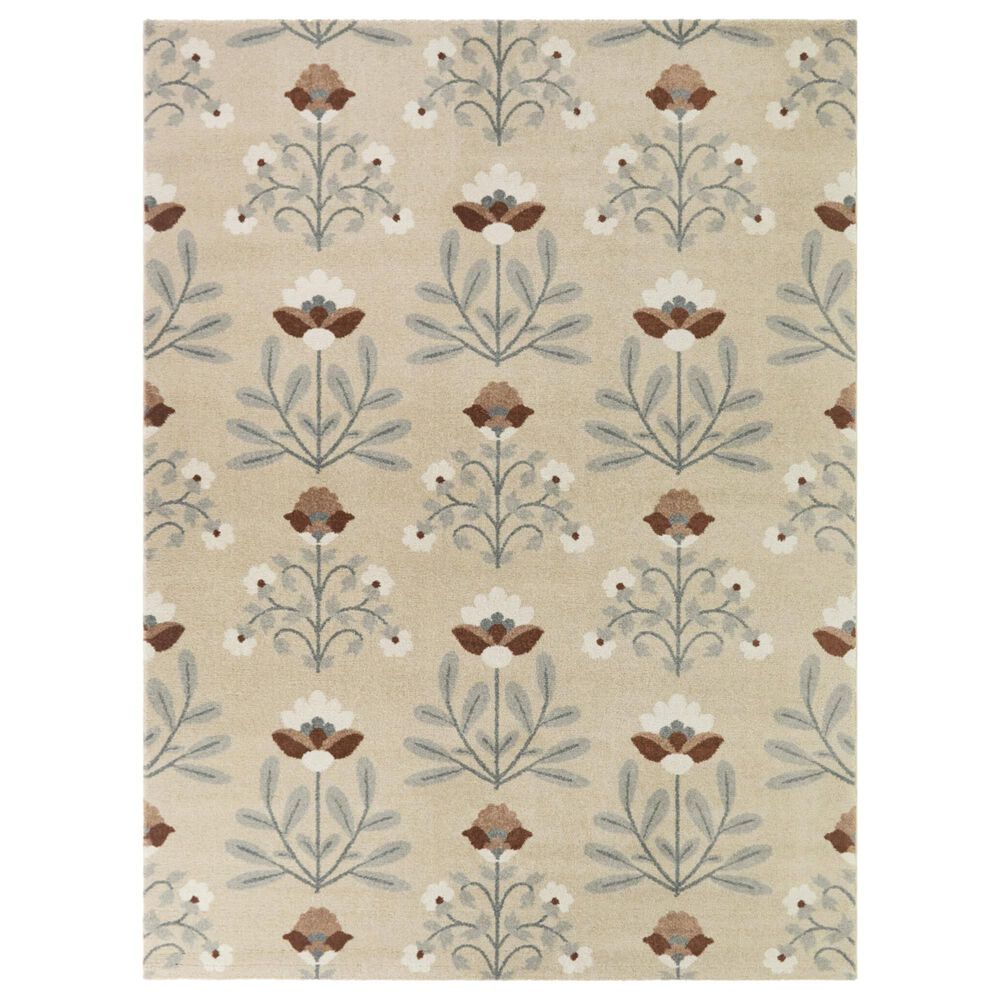 Balta Rugs Reverie Domenico Blue and Beige 5"3" x 7" Area Rug, , large