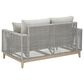 Ashley Seton Creek Stationary Patio Loveseat in Gray, , large