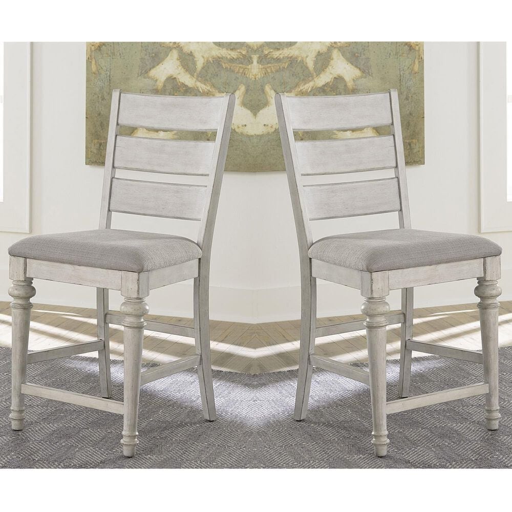 Belle Furnishings Heartland Counter Height Chair in White (Set of 2), , large