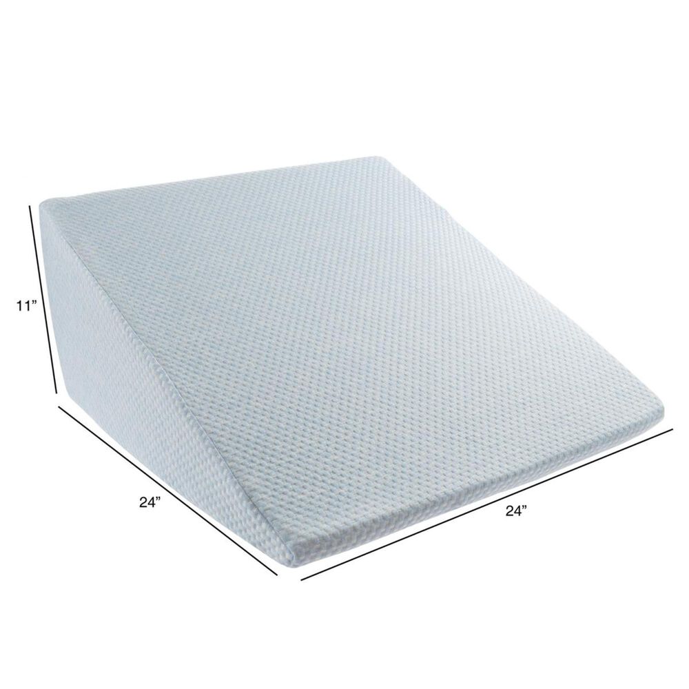 Timberlake Lavish Home High Wedge Memory Foam Pillow in Blue, , large