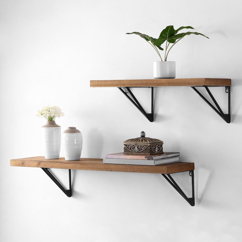 Safavieh Jilliyn Wall Shelf in Brown and Black, , large