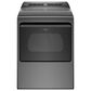 Whirlpool 4.8 Cu. Ft. Top Load Washer and 7.4 Cu. Ft. Gas Dryer Laundry Pair in Chrome Shadow, , large