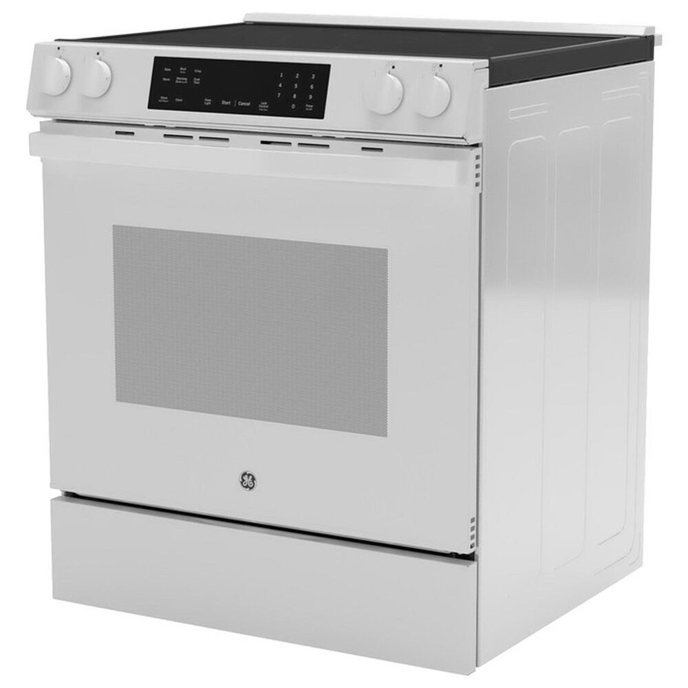 GE Appliances 30" Slide-In Electric Range with Crisp Mode in White, , large
