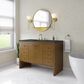 James Martin Hudson 48" Single Bathroom Vanity in Honey Oak with 3 cm Parisien Bleu Silestone Top, Rectangular Sink and FreePower Wireless Charger, , large