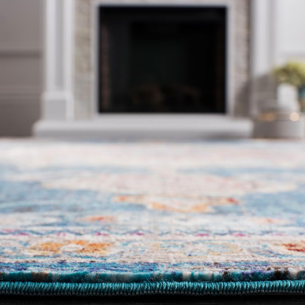 Safavieh Aria ARA103N 3&#39; x 5&#39; Blue and Ivory Area Rug, , large