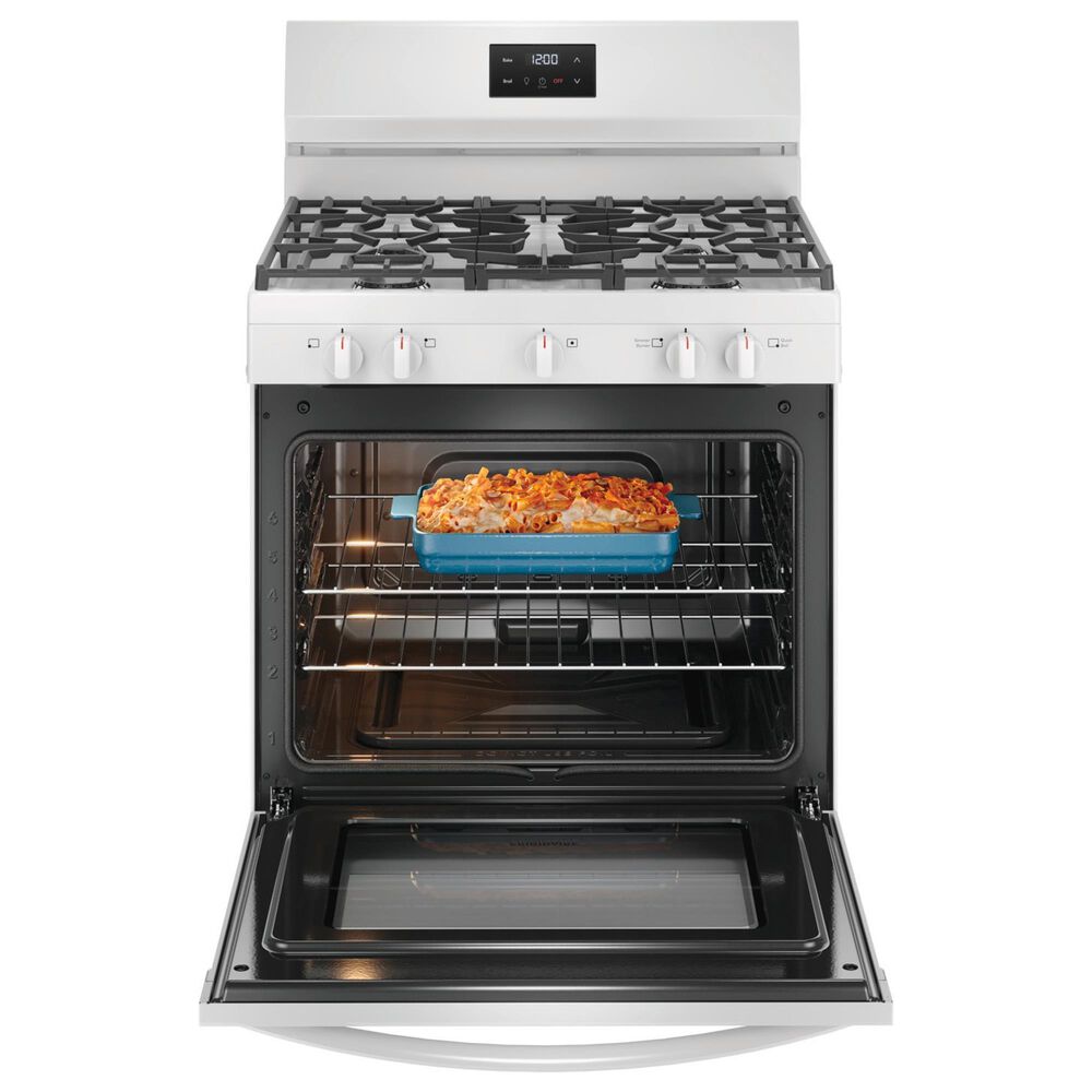 Frigidaire 30&quot; Freestanding Gas Range with Quick Boil Burner in White, , large