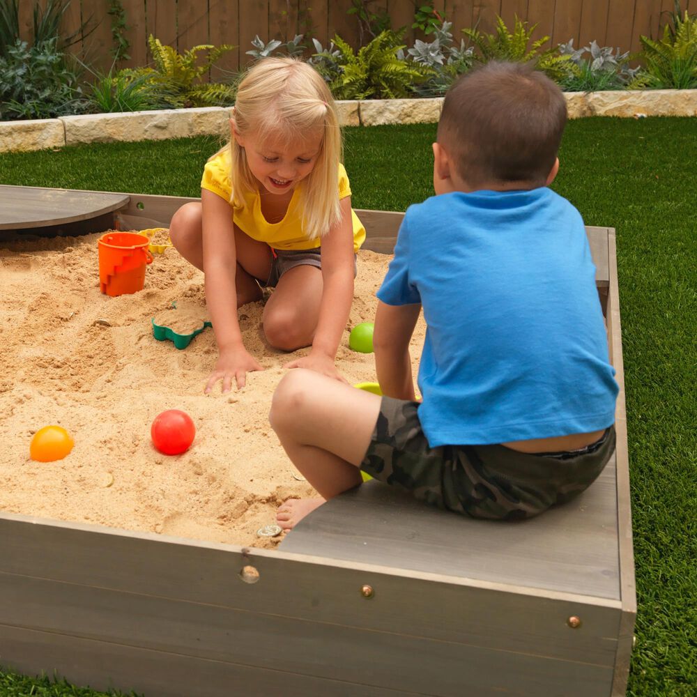 Kidkraft Backyard Sandbox in Gray, , large
