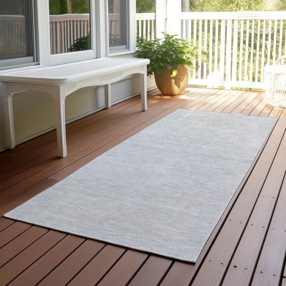 Dalyn Rug Company Soft Essentials Solid Silver 2'3" x 7'6" Runner, , large