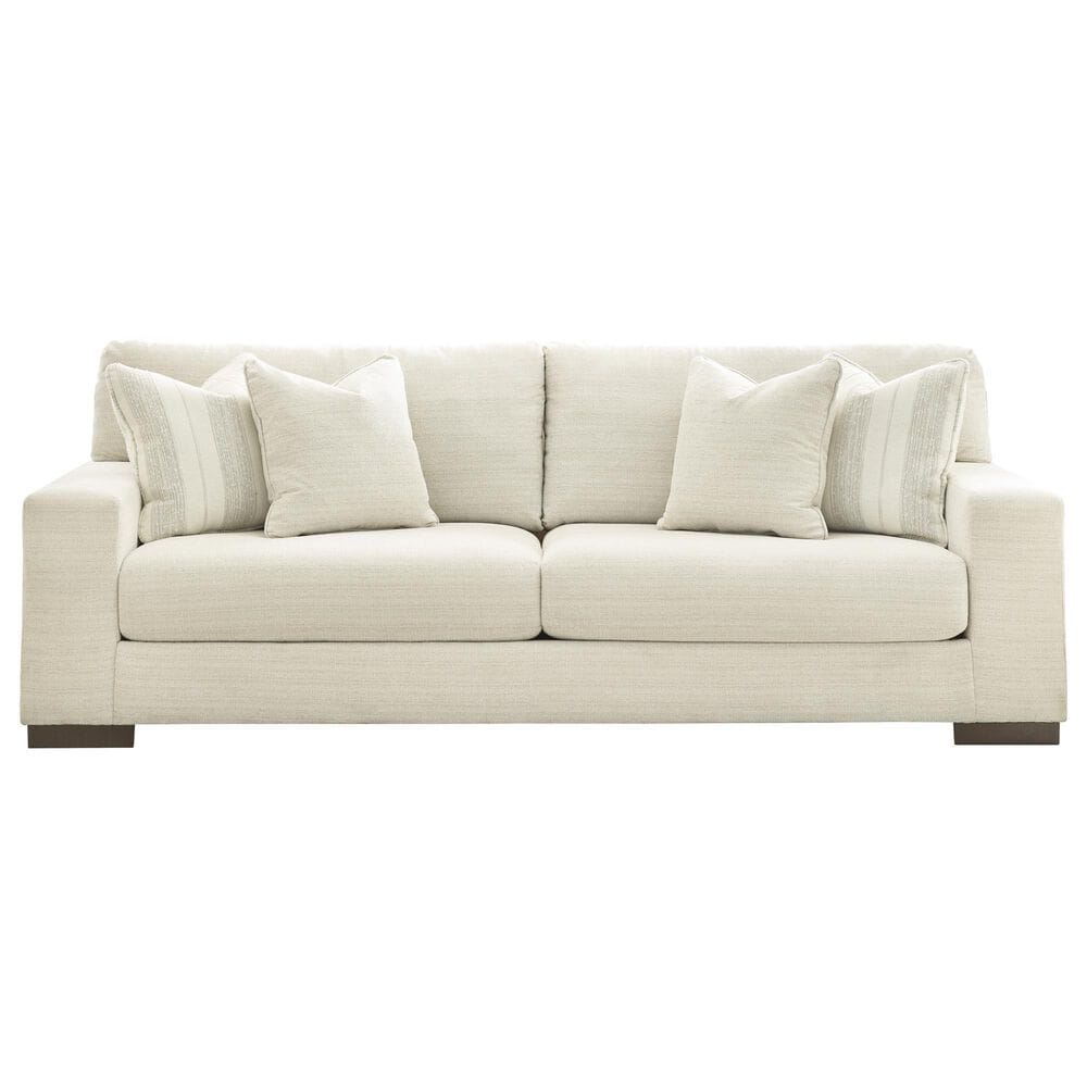 Ashley Maggie Stationary Sofa and Loveseat Set in Birch, , large