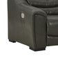 Ashley Center Line Power Recliner in Dark Gray, , large