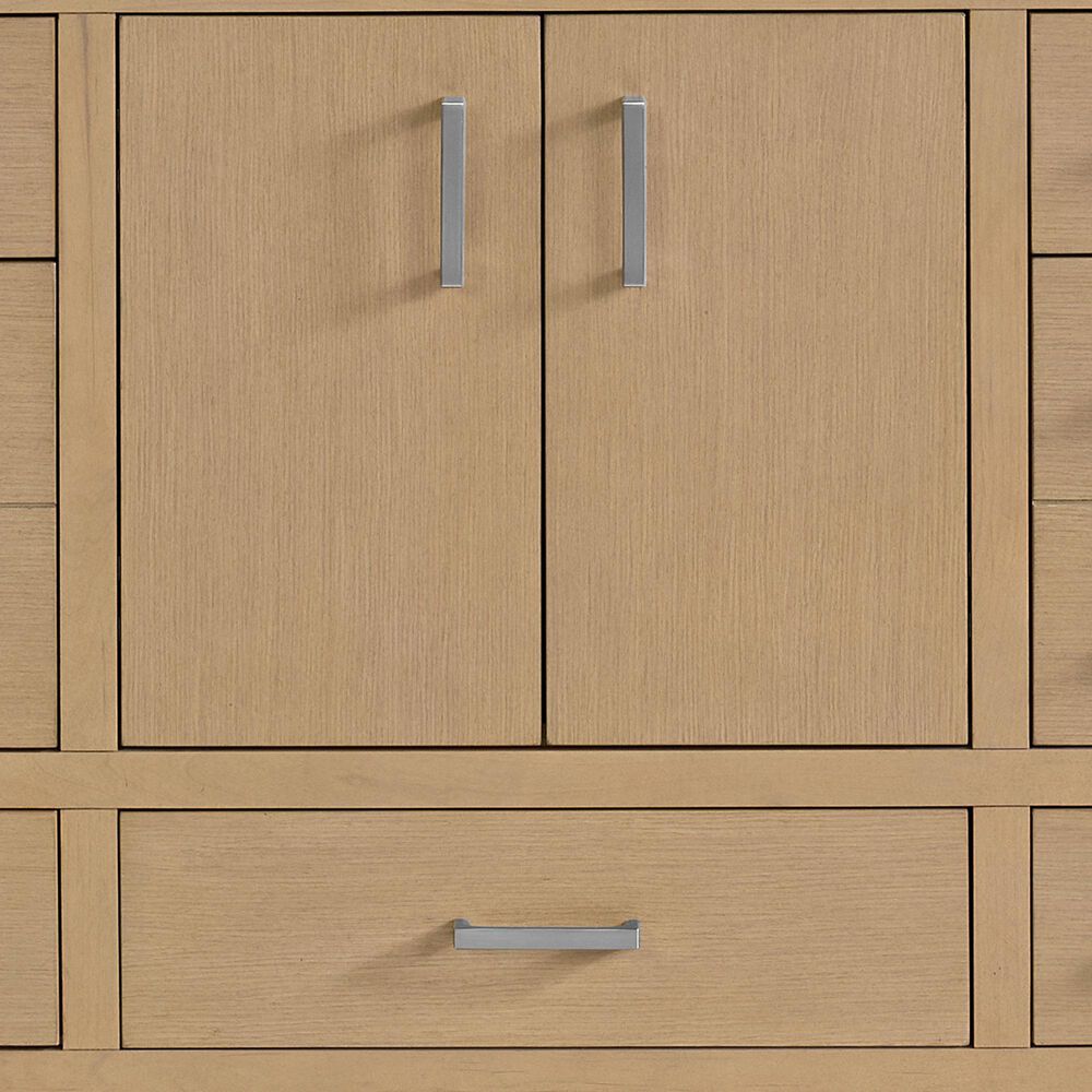 37B Alanya 48" Single Bathroom Vanity in Warm Oak with White Composite Stone Top, , large