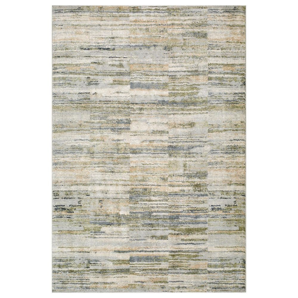 Surya Avellino 10" x 14" Light Gray, Light Beige, Olive, Light Olive, Gray, Tan and Deep Teal Area Rug, , large