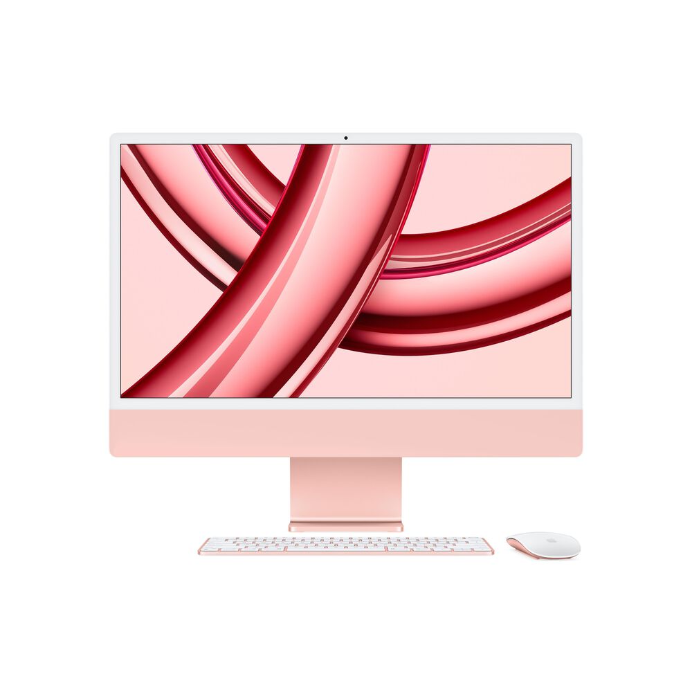 Apple 24-inch iMac with Retina 4.5K display: Apple M3 chip with 8 core CPU and 10 core GPU, 512GB SSD - Pink, , large
