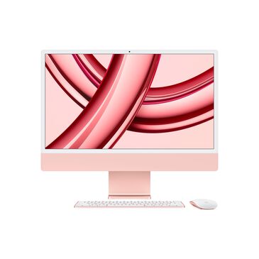 Apple 24-inch iMac with Retina 4.5K display: Apple M3 chip with 8 core CPU and 10 core GPU, 512GB SSD - Pink, , large