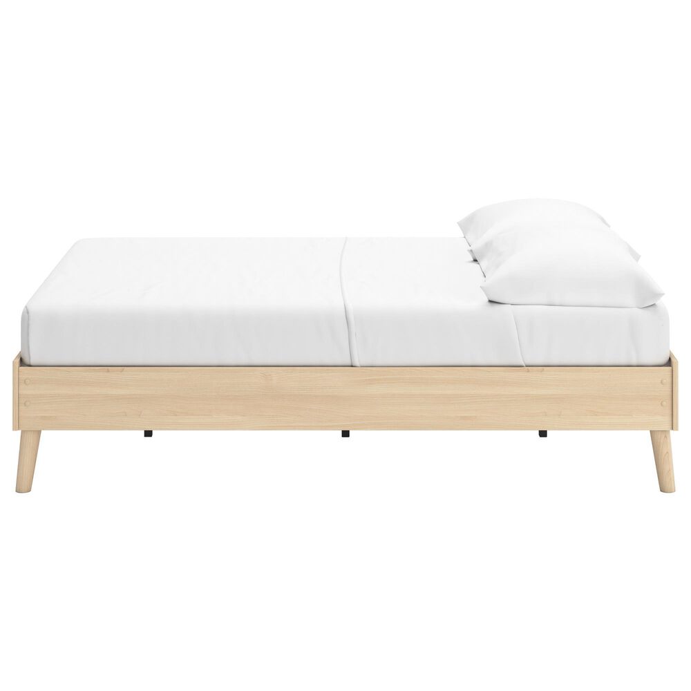 Ashley Cabinella Full Platform Bed in Tan, , large