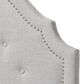 Baxton Studio Cora Twin Upholstered Headboard in Greyish Beige, , large