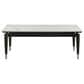 Furniture of America Kalor Coffee Table in Black, White and Silver, , large