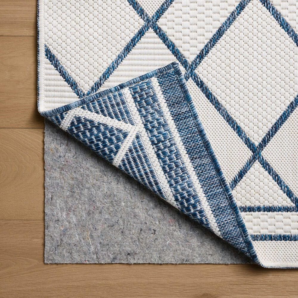 Loloi Easton Ivory and Denim 2&#39;3&quot; x 3&#39;9&quot; Indoor/Outdoor Area Rug, , large