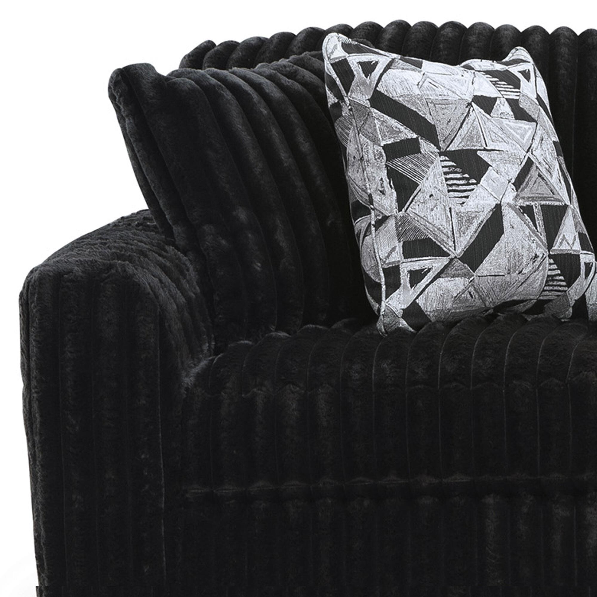 Ashley Midnight-Madness Stationary Sofa in Onyx