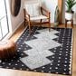 Safavieh Micro-Loop MLP171H 4" x 6" Charcoal and Ivory Area Rug, , large