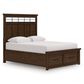 Ashley Taffenbrook Queen Storage Bed in Medium Brown, , large