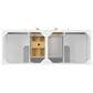 James Martin Vanities Myrrin 60" Double Vanity in Bright White with 3 cm White Zeus Quartz Top, , large