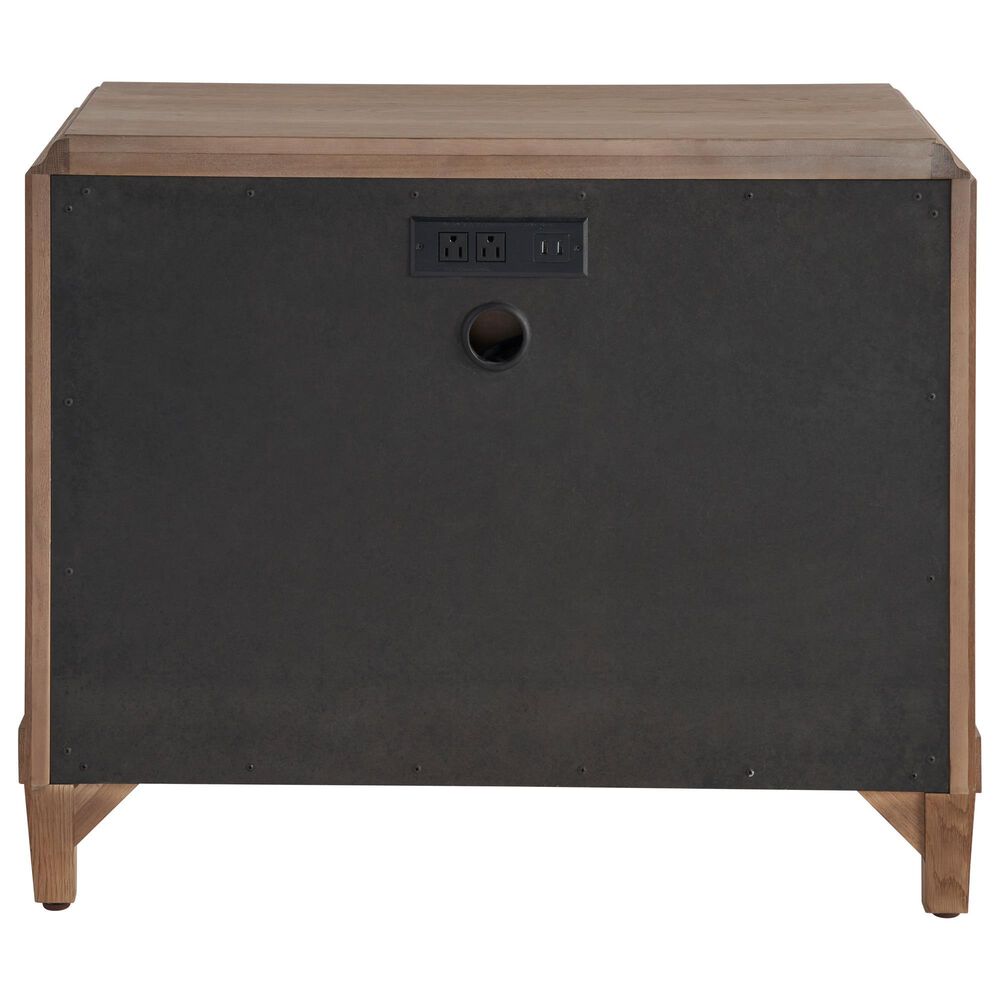 Universal Furniture Griffith Park California King Panel Bed with Two Nightstands in Sienna, , large