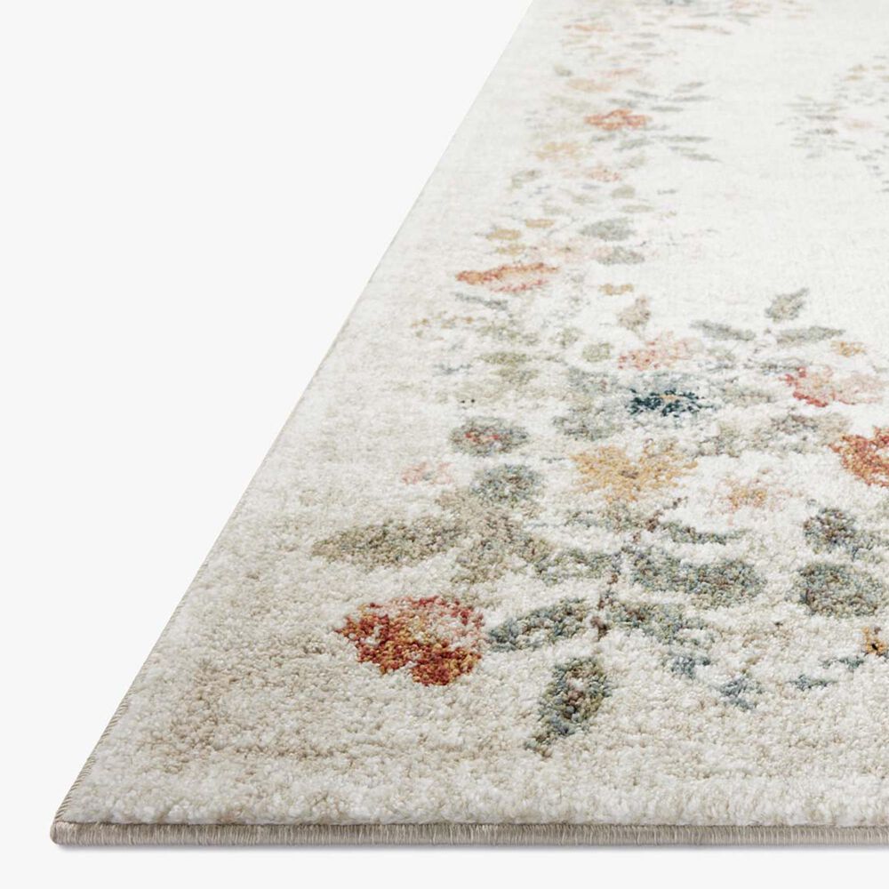 Rifle Paper Co Laurel Strawberry Fields 2&#39;8&quot; x 4&#39; Cream Area Rug, , large