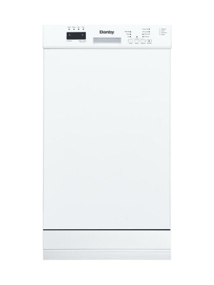 Danby 18" Built-In Dishwasher with Child Lock in White, , large