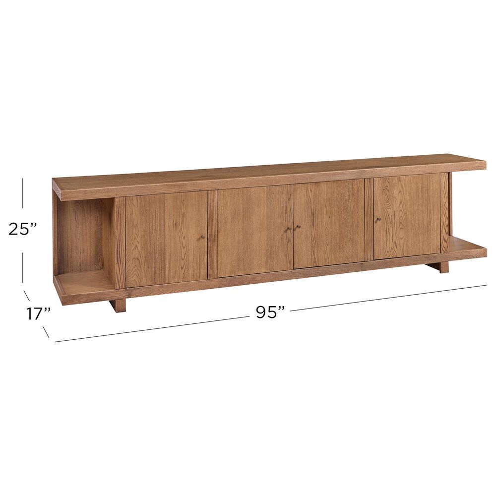 Riva Ridge Latitude 95" 4-Door Console in Brushed Bourbon, , large