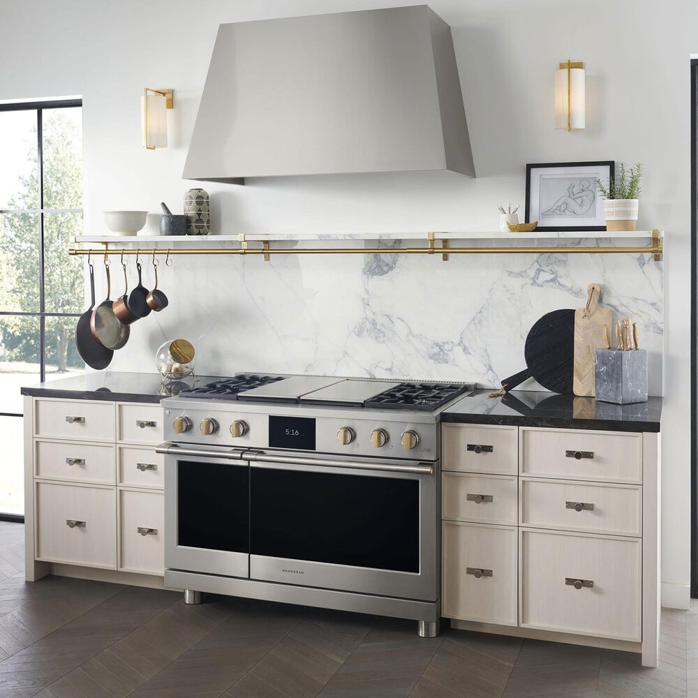 Monogram 48&quot; Dual-Fuel Professional Range with 4 Burners, Grill and Griddle in Stainless Steel, , large
