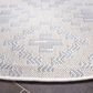 Safavieh Martha Stewart Cyprus Southwestern 6"7" Round Ivory and Grey Area Rug, , large