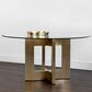 37B Lianne Dining Table in Gold - Table Only, , large