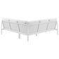 Linon Home Decor Holland 2-Piece Outdoor Sectional Sofa in White, , large