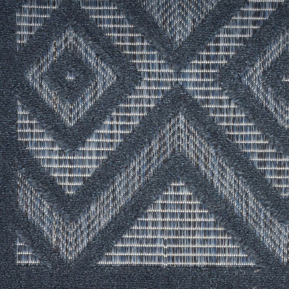Nourison Versatile 7&#39; x 10&#39; Navy Blue Indoor/Outdoor Area Rug, , large