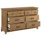 New Heritage Design Sunstone 6 Drawer Dresser Only in Honey Tan, , large