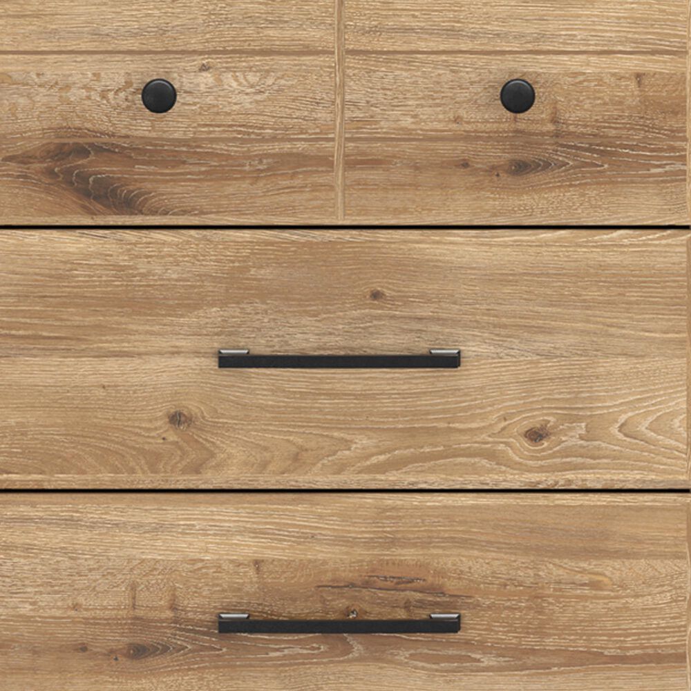 Ashley Makidern 6-Drawer Dresser and Mirror in Natural Brown, , large