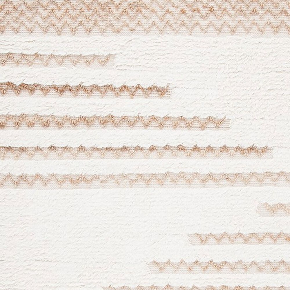 Safavieh Natura NAT720A 2&#39;3&quot; x 8&#39; Ivory and Brown Runner, , large