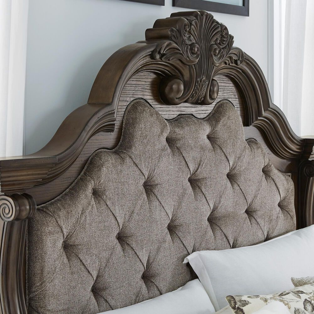 Millenium Maylee California King Upholstered Bed in Dark Brown, , large