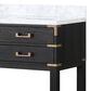 Lexora Home Norwalk 60" Double Bathroom Vanity in Black Oak with White Carrara Marble Top and Rectangular Sinks, , large