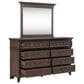 Belle Furnishings Paradise Valley 4-Piece King Bedroom Set in Saddle Brown, , large