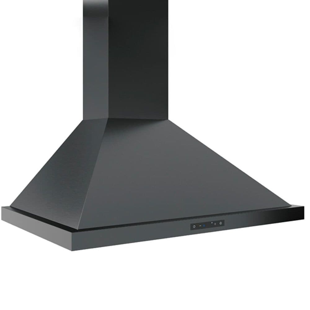 Zephyr Duct Cover Extension For Ombra Hood in Black Stainless Steel, , large