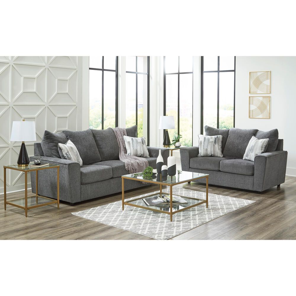 Ashley Stairatt Stationary Sofa and Loveseat Set in Gravel, , large