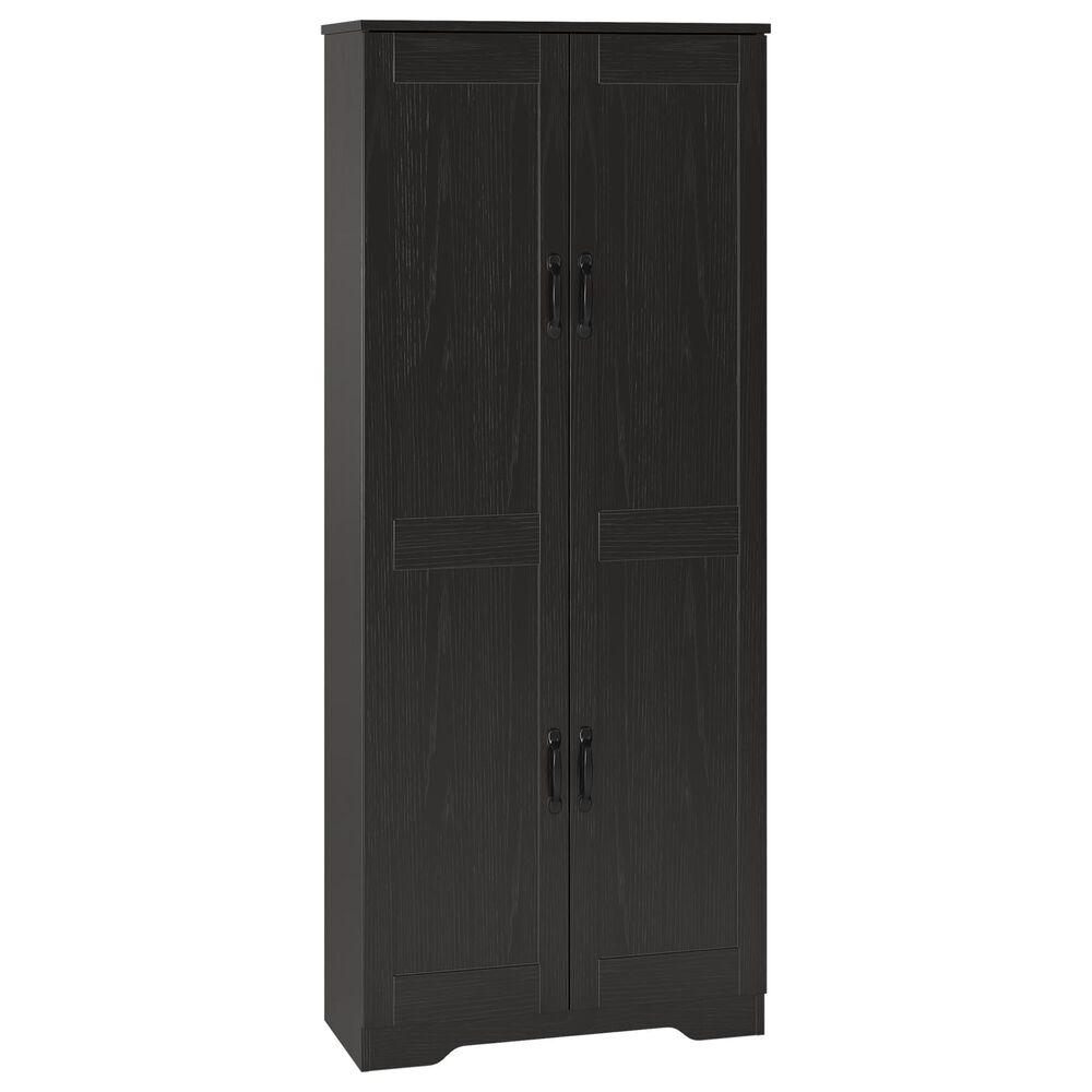 GARVEE 60" Kitchen Pantry Cabinet in Black, , large