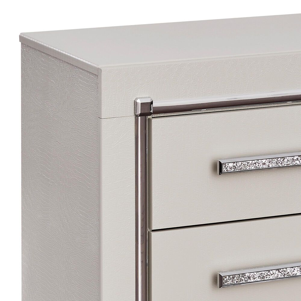 Ashley Zyniden 2-Drawer Nightstand in Silver, , large