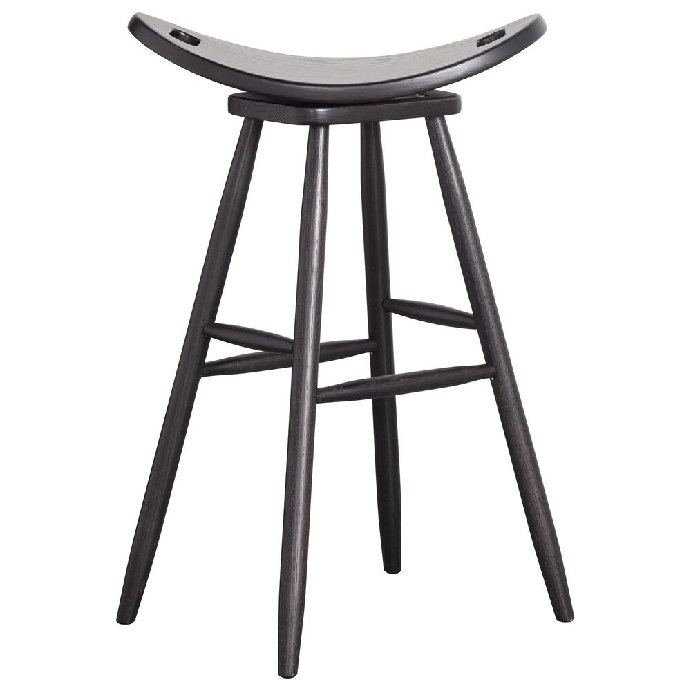 Fleming Furniture Co. Saddle Swivel Stool in Onyx, , large