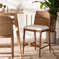 Baxton Studio Nadim Counter Stool in Natural Brown, , large