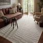 Amber Lewis x Loloi Malibu MAB-03 6"4" x 9"2" Ivory and Dove Indoor/Outdoor Area Rug, , large