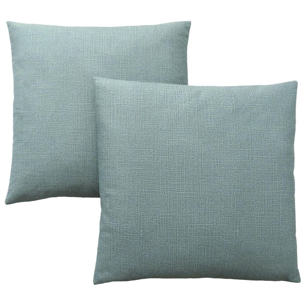 Monarch Specialties 18" Pillows in Sky Blue (Set of 2), , large