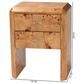 Baxton Studio Nebu 2-Drawer Nightstand in Natural Mappa Burl, , large